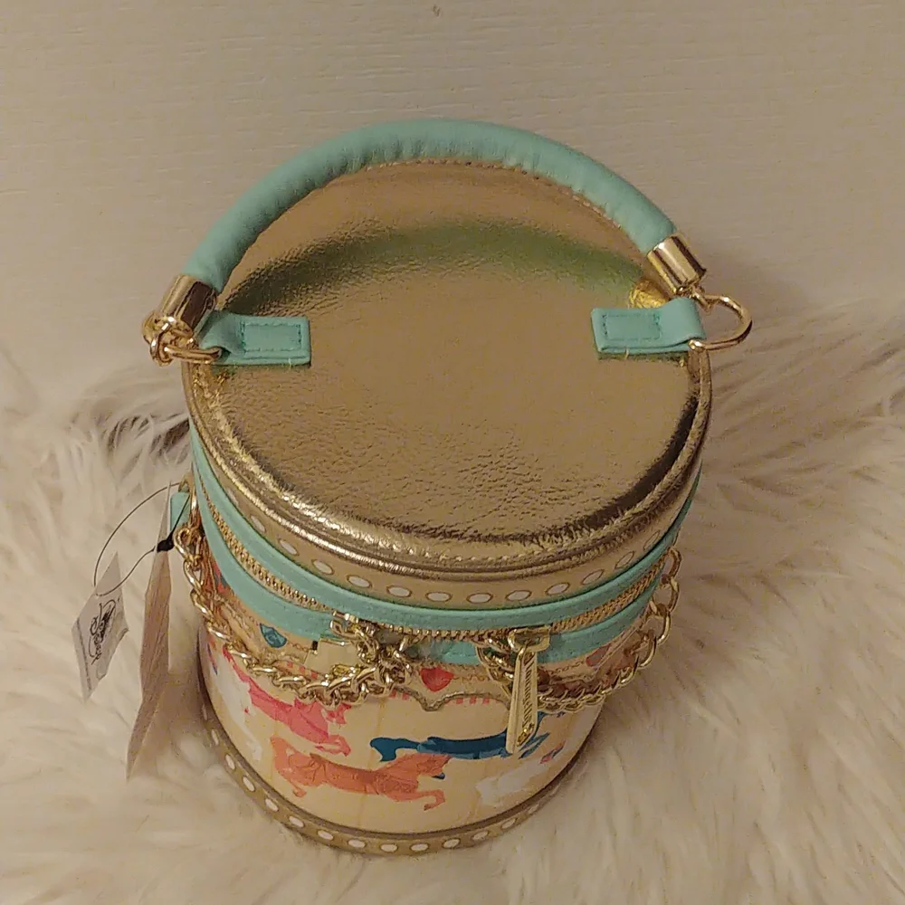 💝FIRM! NWT DISNEY PARKS LOUNGEFLY KING ARTHUR CAROUSEL CROSSBODY (LAST ONE) - Picture 2 of 10